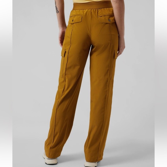 Athleta Vienna Cargo Pant, Brass Yellow - Picture 4 of 14